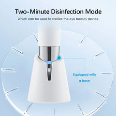 Heated Vibration Eye Massager with Blue Light Disinfection